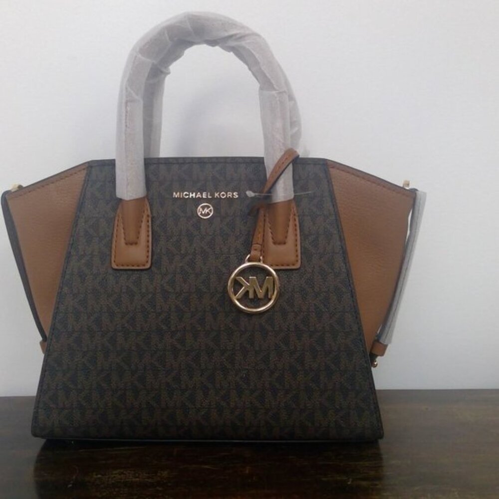 Michael Kors Avril Small Logo Top-Zip Satchel - NEW